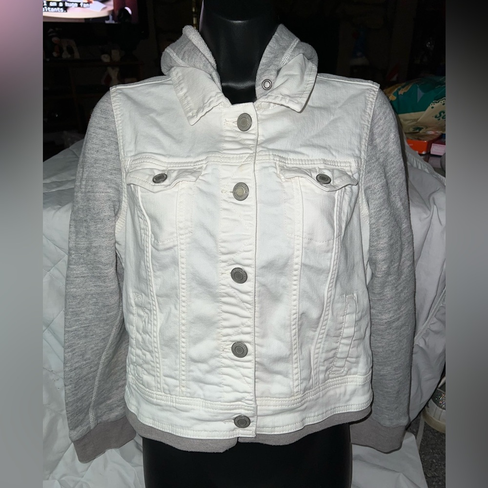 American Eagle Sweater Jean Jacket
